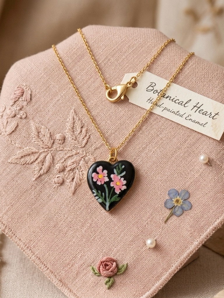 Heart Floral Necklace